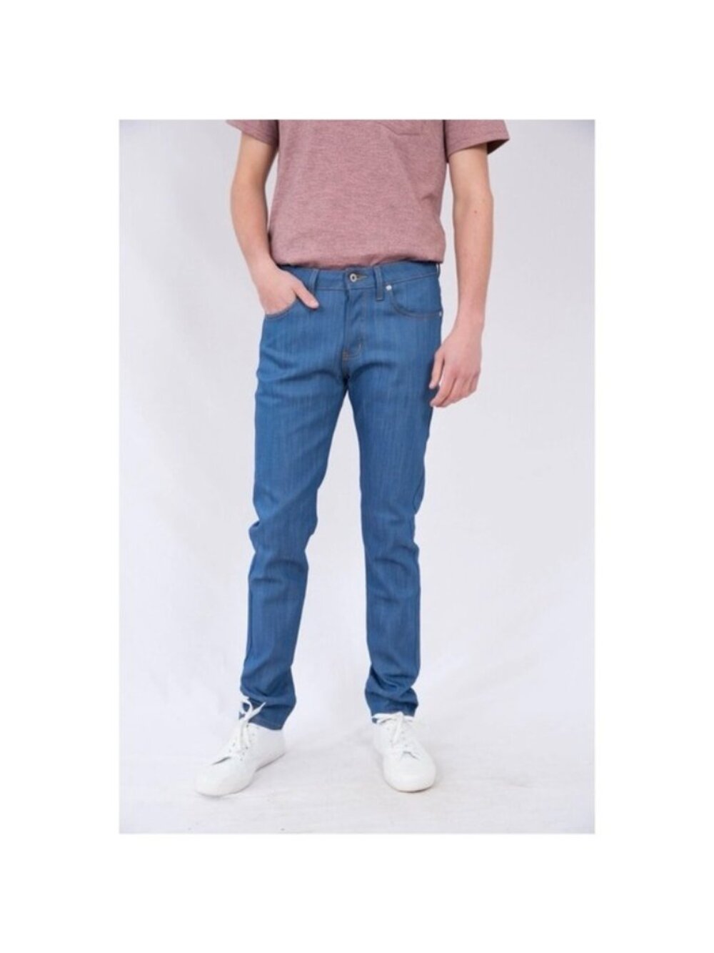 Naked & Famous Rich Blue Stretch Skinny Guy Denim Jeans